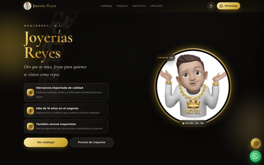 Demo: joyería (Joyerías Reyes)
